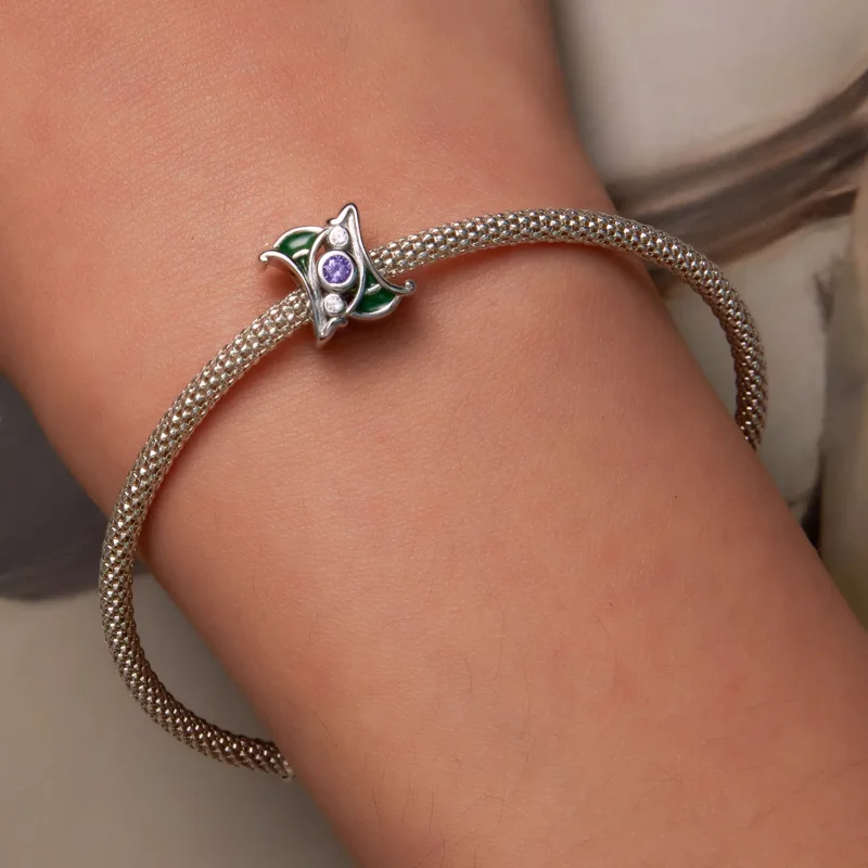 (image for) PANDORA Style Art Purple Zirconium Safety Chain - SCC2294 - View 6