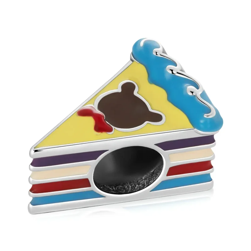 (image for) PANDORA Style Bear Rainbow Cake Charm - SCC2199 - Product Image