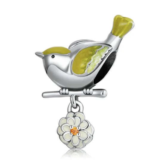 (image for) PANDORA Style Birds and Flowers - Beginning of Spring Charm - SCC2191