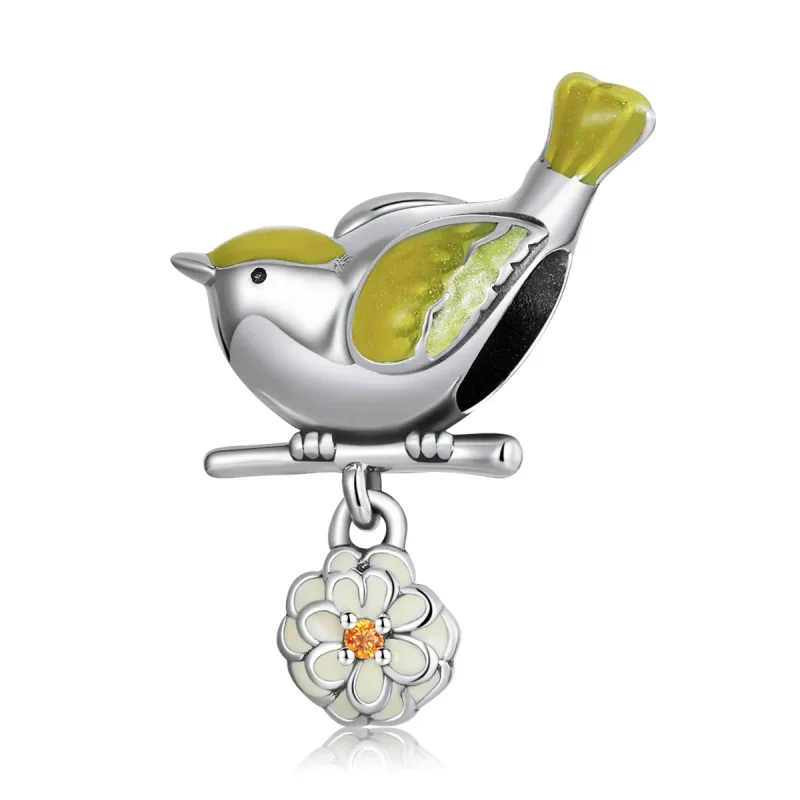 (image for) PANDORA Style Birds and Flowers - Beginning of Spring Charm - SCC2191 - Product Image