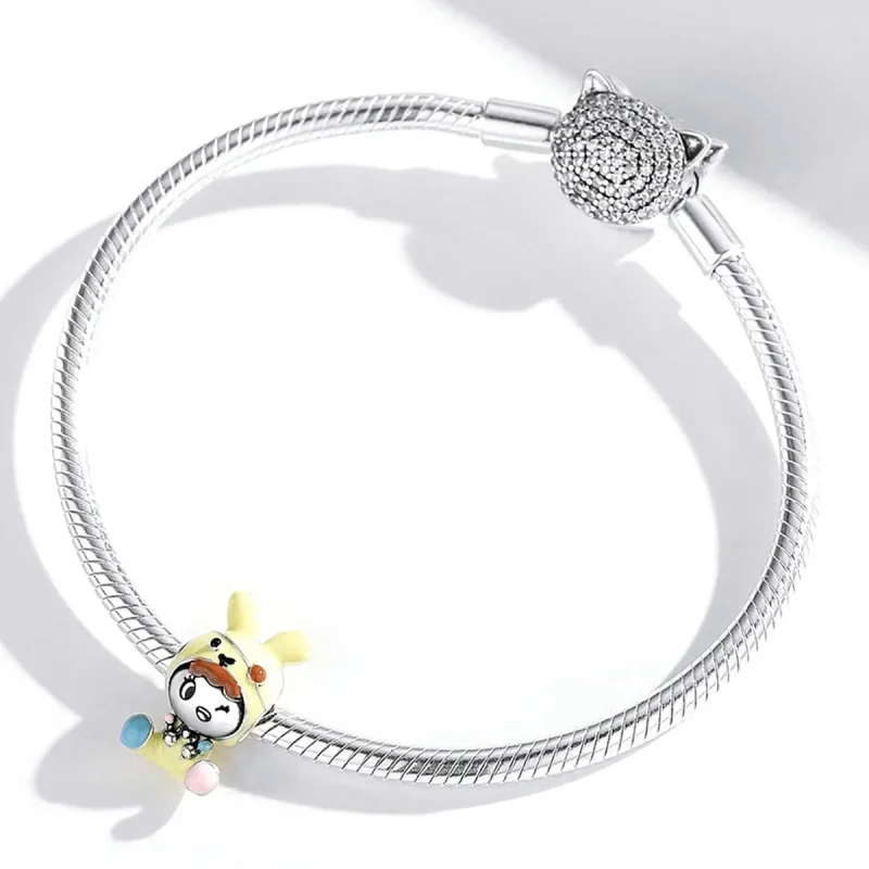 (image for) PANDORA Style Bunny Doll Charm - SCC1940 - View 4