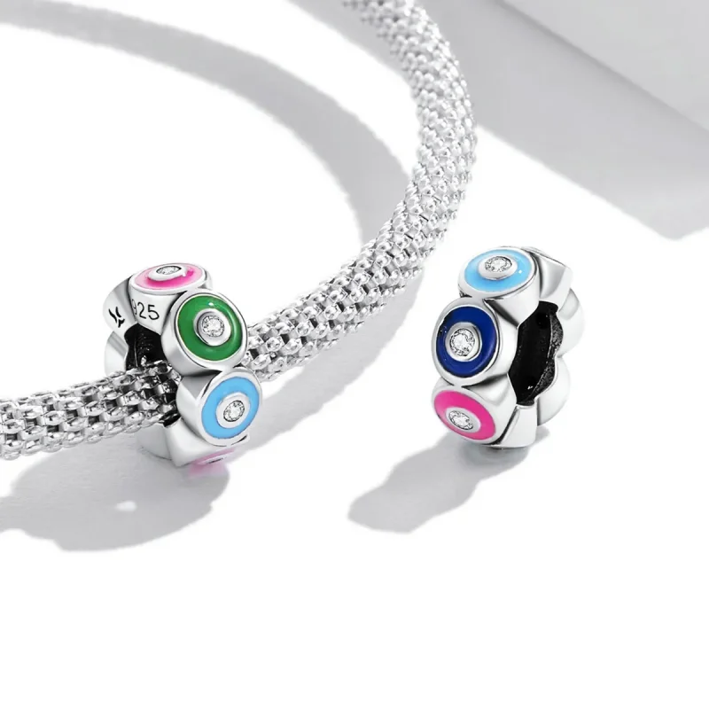 (image for) PANDORA Style Colorful Demon Eye Safety Chain - SCC2129 - View 4