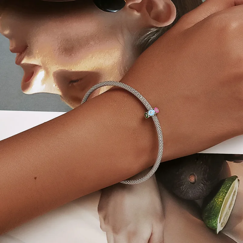 (image for) PANDORA Style Colorful Demon Eye Safety Chain - SCC2129 - View 6