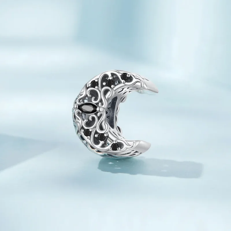 (image for) PANDORA Style Dark Night Moon Charm - SCC2370 - View 2