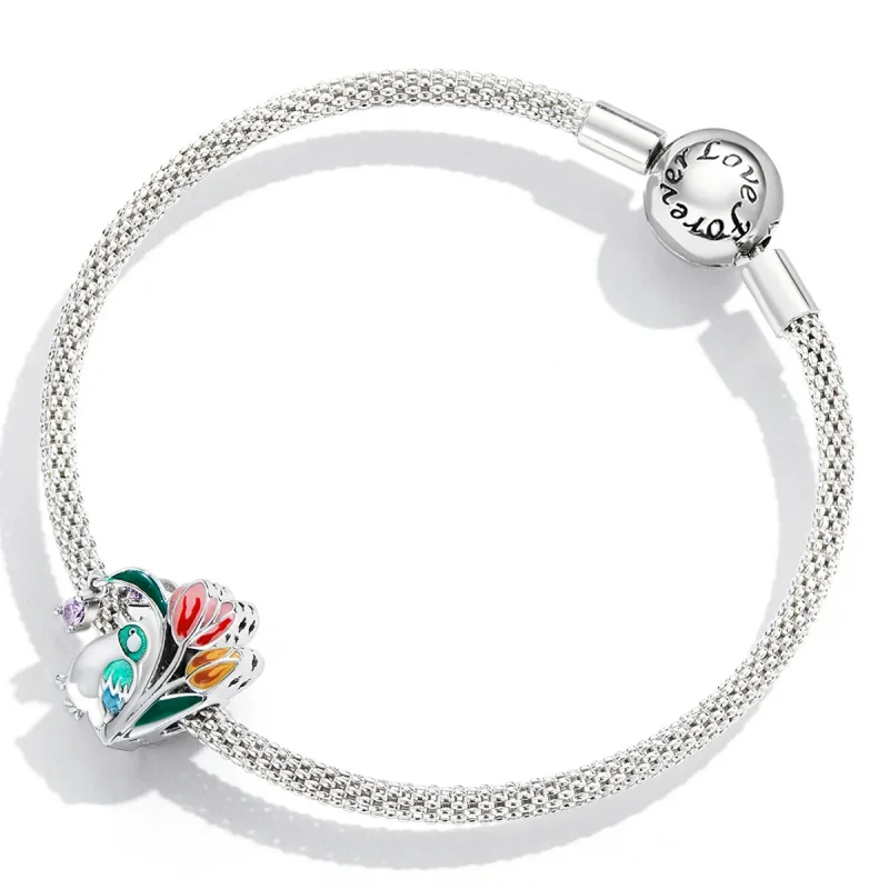 (image for) PANDORA Style Flowers and Birds - Rain Charm - SCC2193 - View 4
