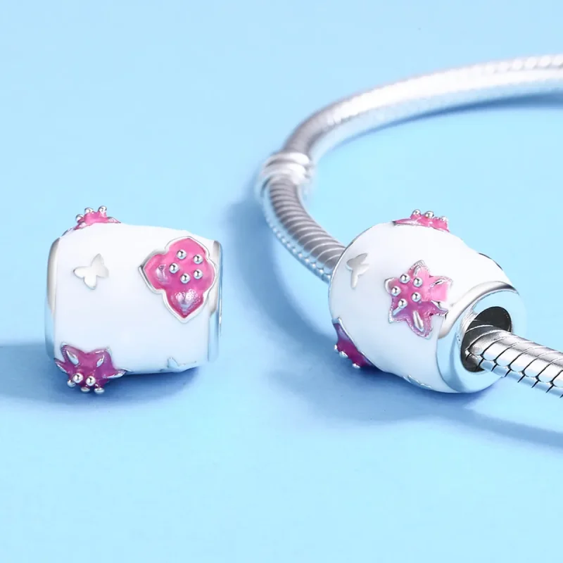 (image for) PANDORA Style Flowers and Butterflies Charm - SCC446 - View 5