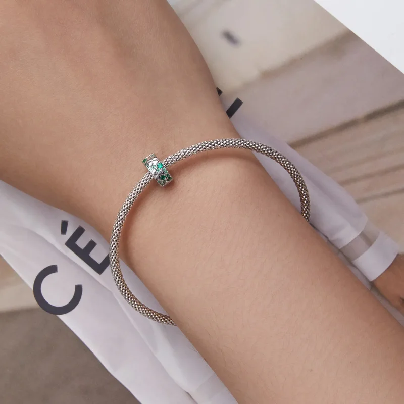 (image for) PANDORA Style Four Leaf Clover Charm Clip - BSC678 - View 6