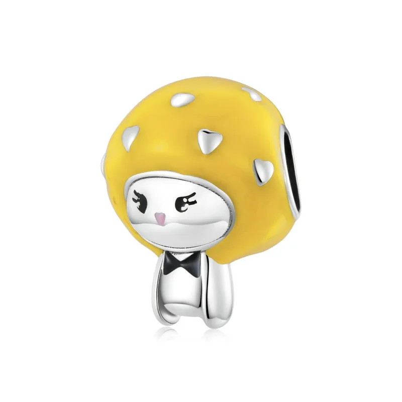 (image for) PANDORA Style Fun Little Mushroom - Lemon Yellow Charm - SCC2149 - Product Image