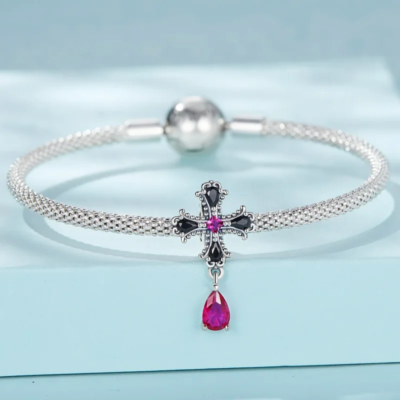 (image for) PANDORA Style Gothic Cross Safety Chain - SCC2381 - View 3