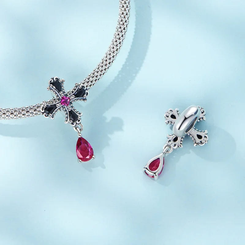 (image for) PANDORA Style Gothic Cross Safety Chain - SCC2381 - View 4