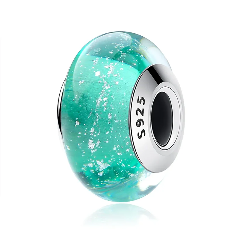 (image for) PANDORA Style Green Murano Glass Charm - SCZ021 - View 2