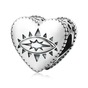(image for) PANDORA Style Heart Demon Eye Charm - SCC1987