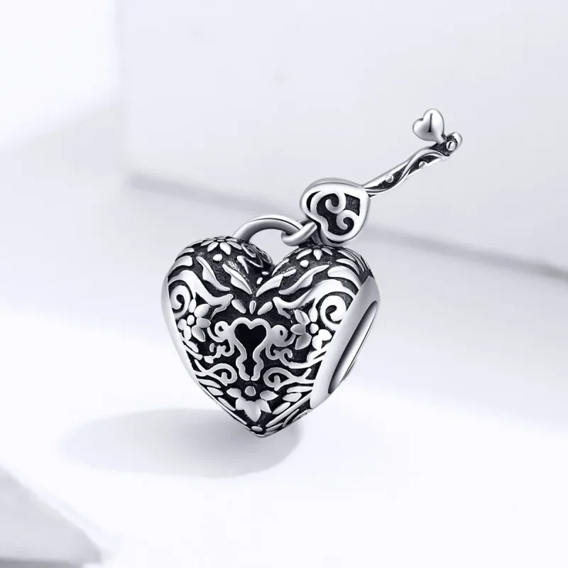 (image for) PANDORA Style Heart Lock Charm - SCC1447 - View 2