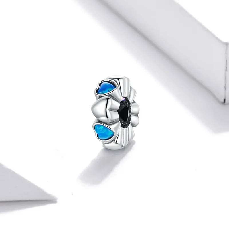 (image for) PANDORA Style Heart Opal Safety Chain - BSC435 - View 2