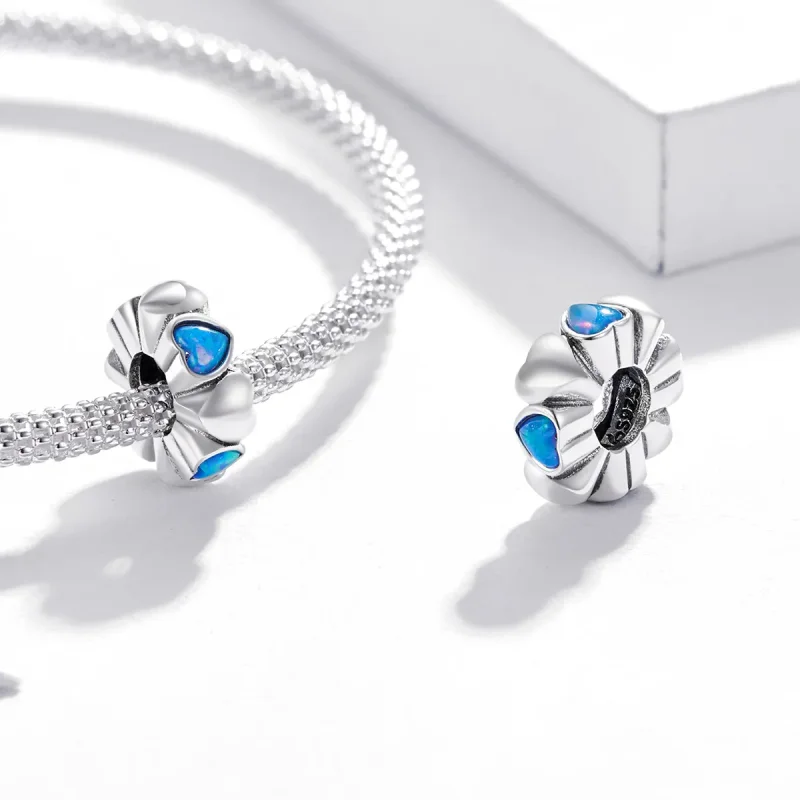 (image for) PANDORA Style Heart Opal Safety Chain - BSC435 - View 4