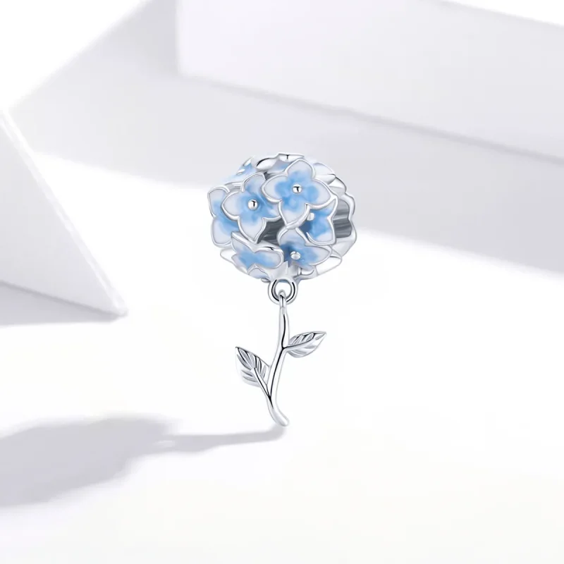 (image for) PANDORA Style Hydrangea Charm - BSC392 - View 2