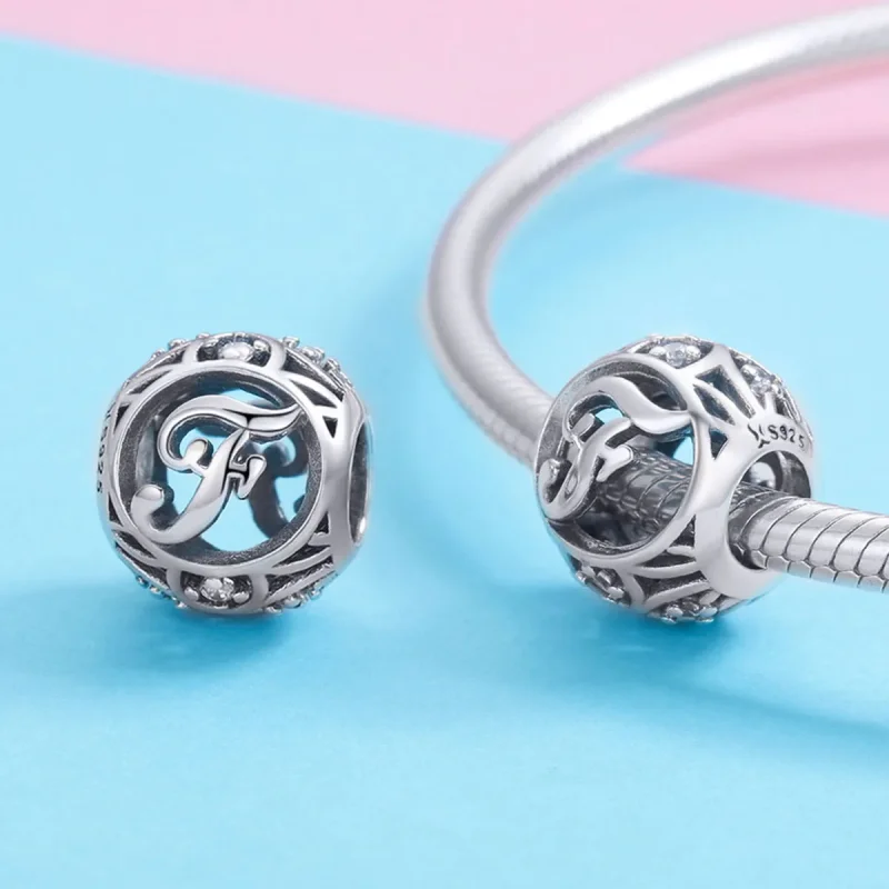 (image for) PANDORA Style Letter-F Charm - SCC738-F - View 3