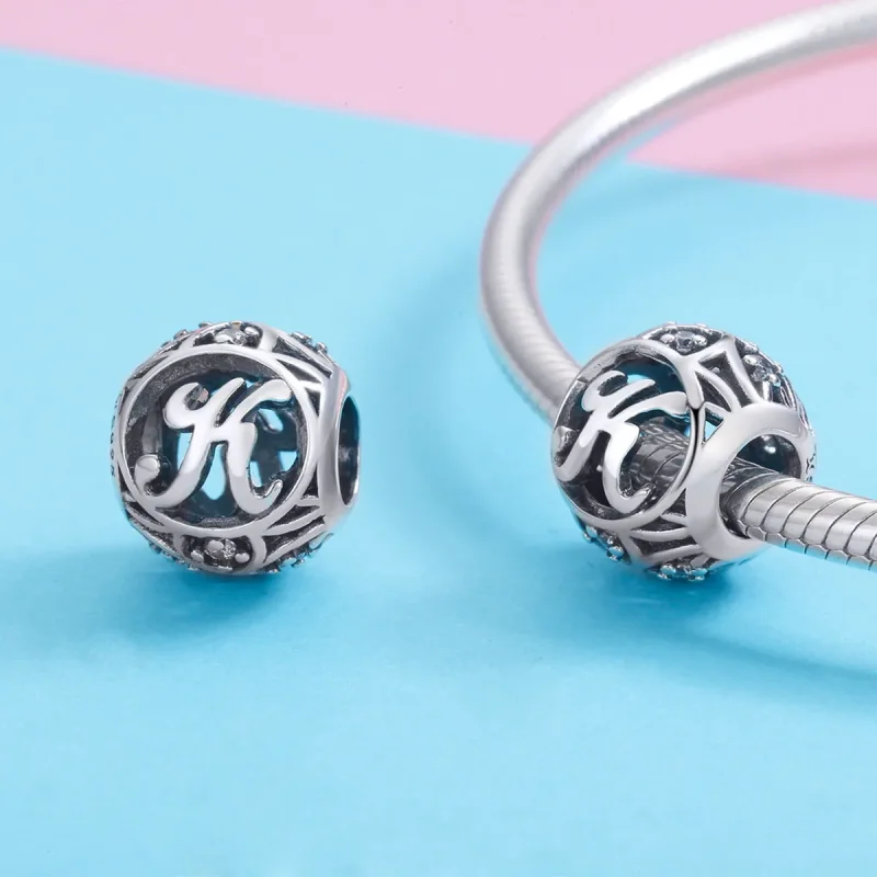 (image for) PANDORA Style Letter-K Charm - SCC738-K - View 3