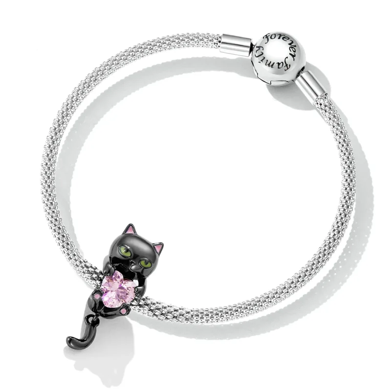 (image for) PANDORA Style Little Black Cat Charm - SCC2329 - View 5