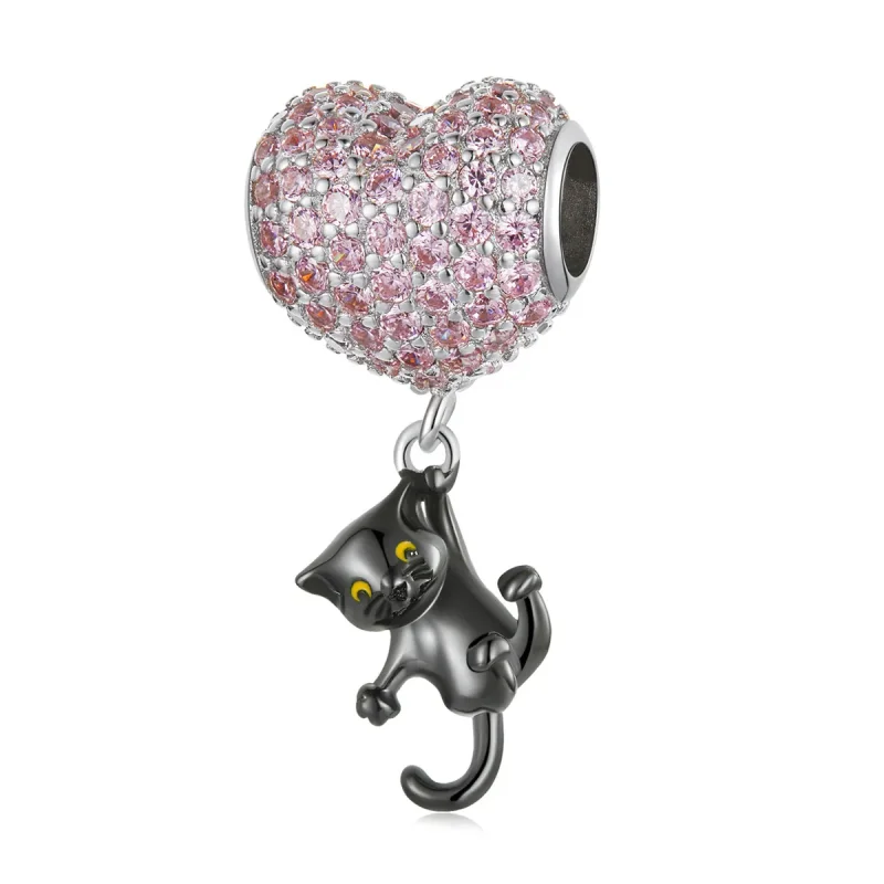 (image for) PANDORA Style Love Balloon Black Cat Charm - SCC2115 - Product Image