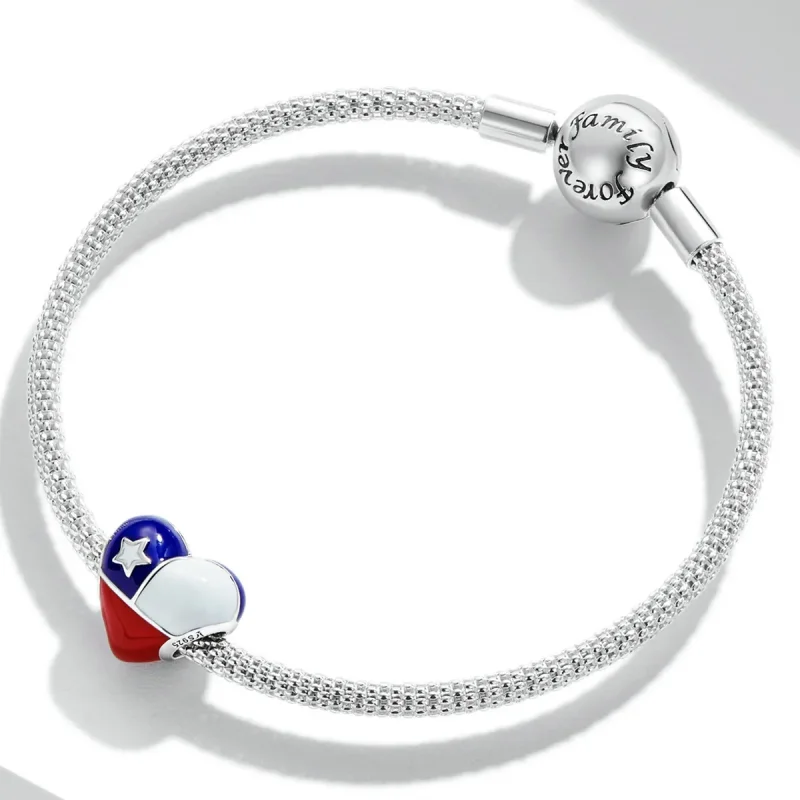 (image for) PANDORA Style Love Chile Flag Charm - SCC2110 - View 3