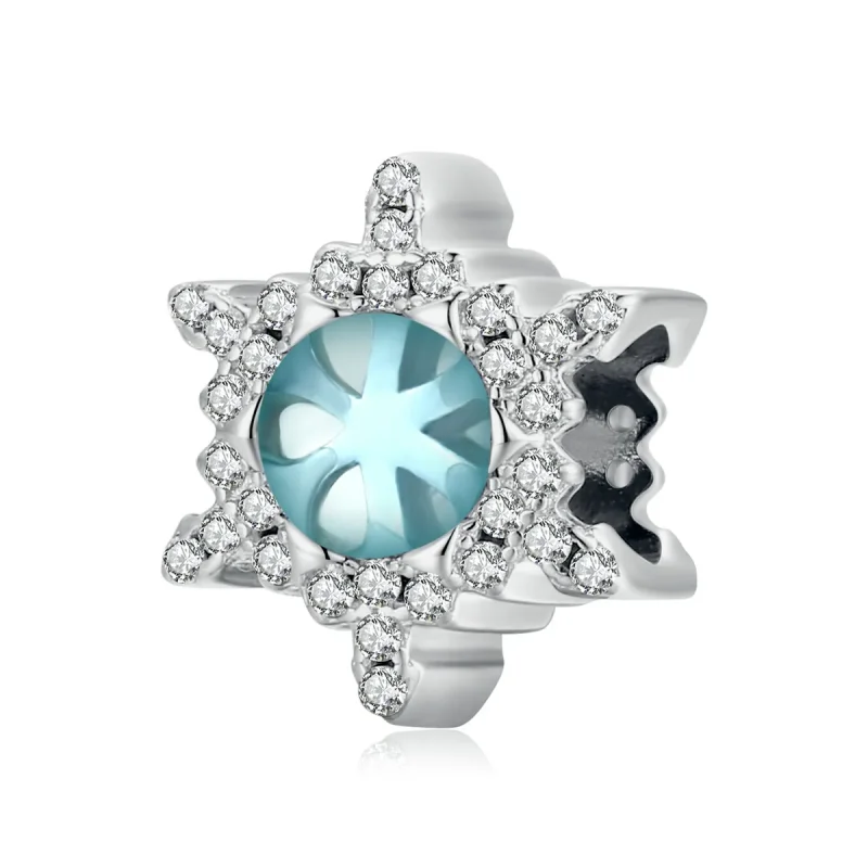 (image for) PANDORA Style Moonstone Snowflake Charm - BSC512 - Product Image