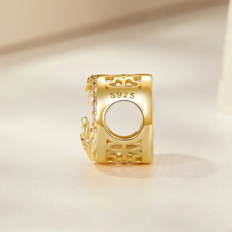 (image for) PANDORA Style Opal Leaf Charm - BSC671 - View 3