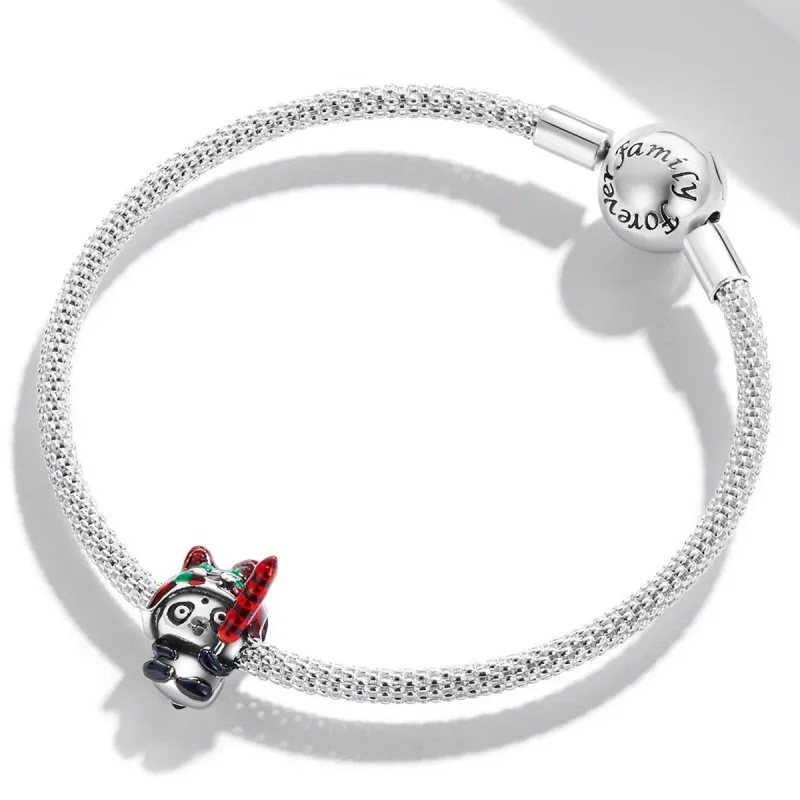 (image for) PANDORA Style Panda With Tiger Hat Charm - SCC2105 - View 3