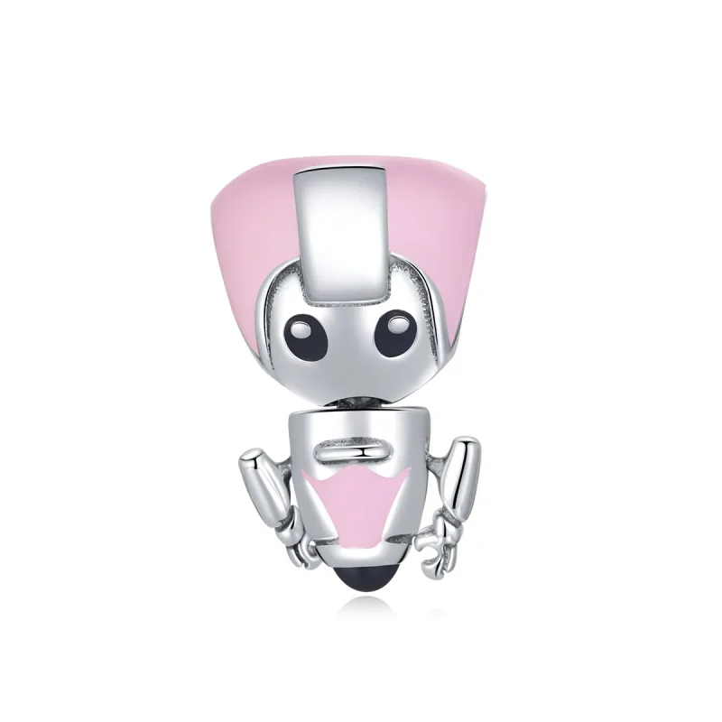 (image for) PANDORA Style Pink Baby Robot Charm - SCC1774 - Product Image