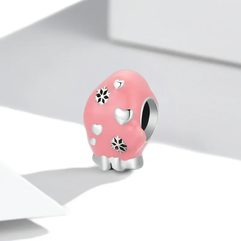 (image for) PANDORA Style Pink Gloves Charm - SCC2001 - View 2