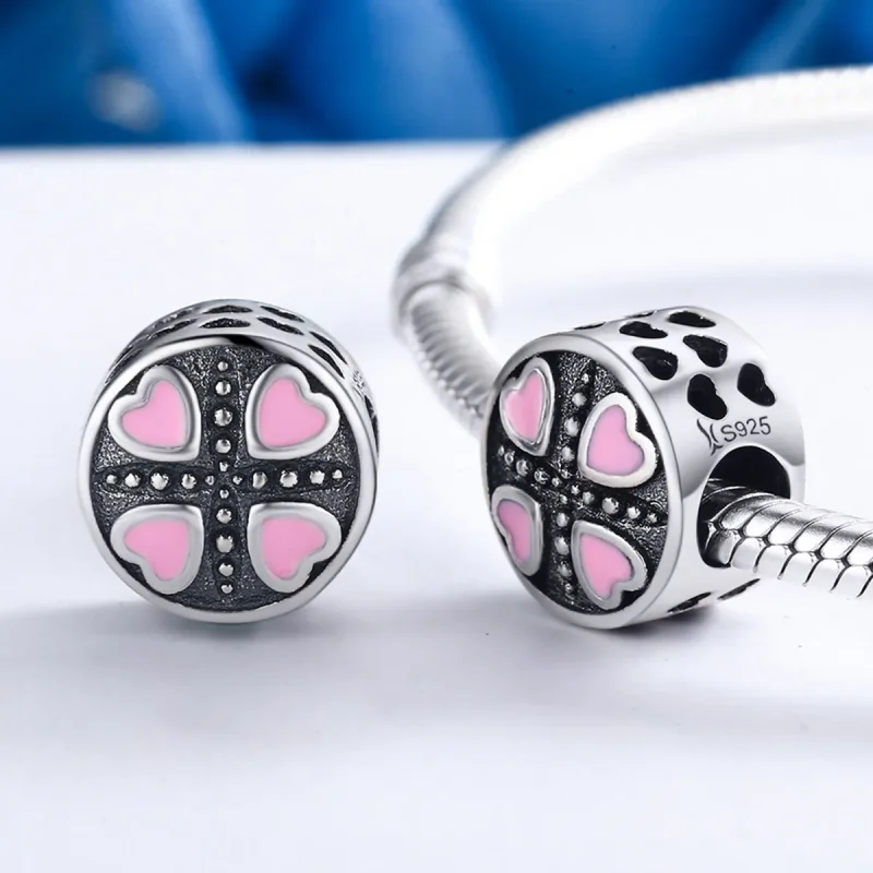 (image for) PANDORA Style Pink Love Charm - SCC157 - View 4
