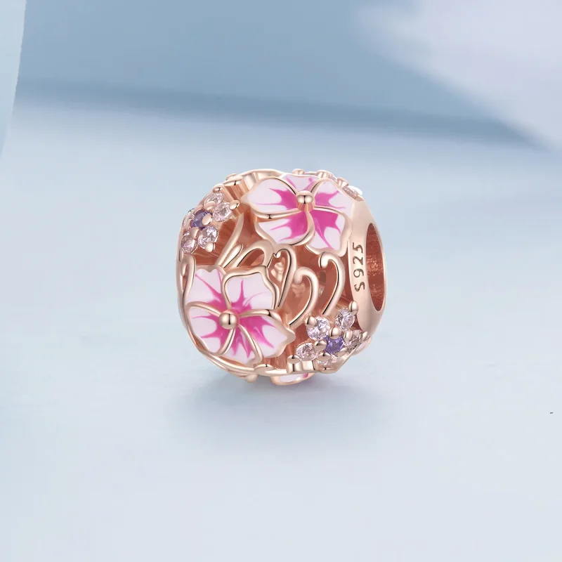 (image for) PANDORA Style Pink Sakura Charm - BSC643 - View 2