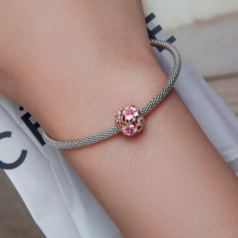 (image for) PANDORA Style Pink Sakura Charm - BSC643 - View 6