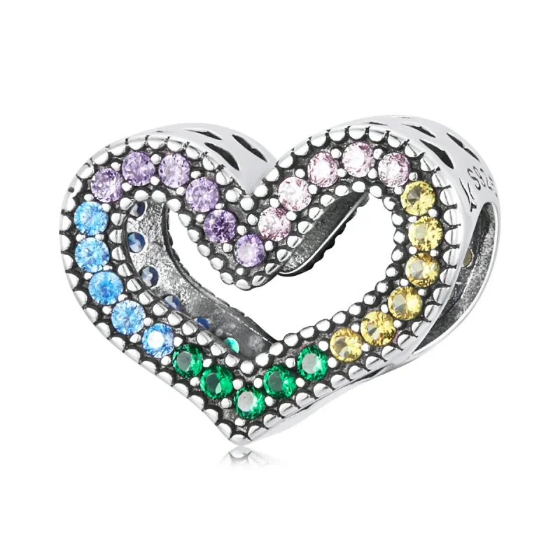 (image for) PANDORA Style Rainbow Heart Charm - SCC2137 - Product Image