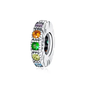 (image for) PANDORA Style Rainbow Stone Safety Chain - BSC473