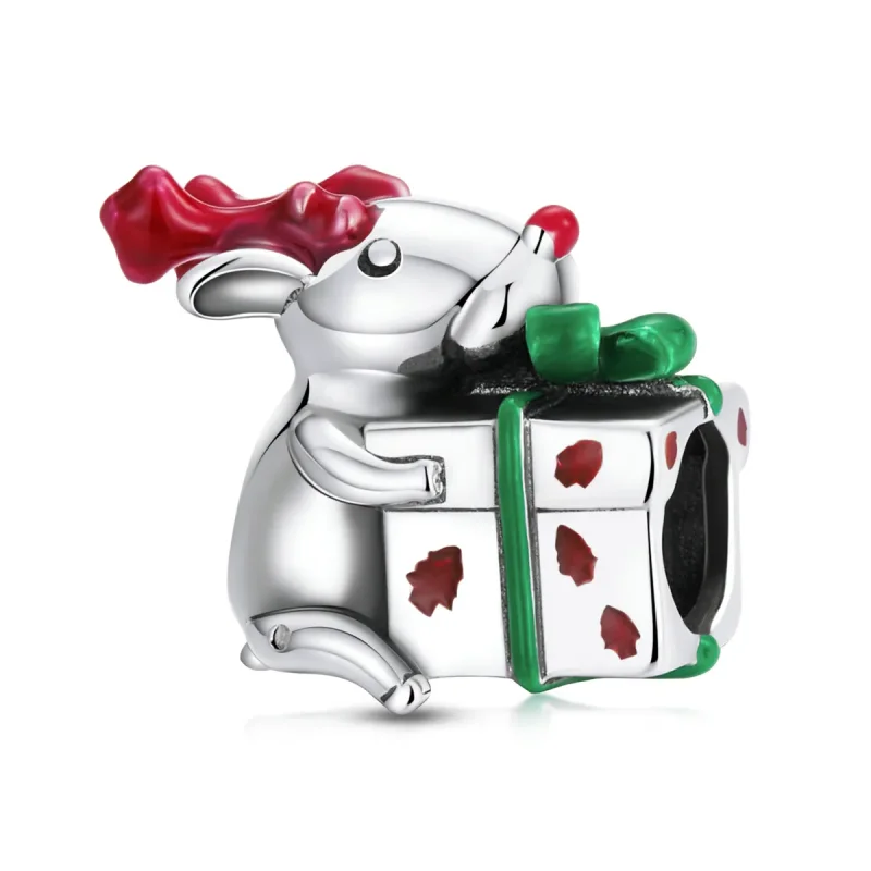 (image for) PANDORA Style Reindeer Giving Gifts Charm - BSC540 - Product Image