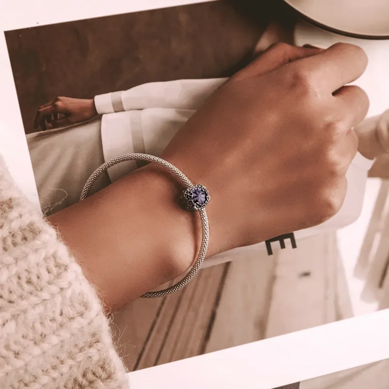 (image for) PANDORA Style Retro Flowers Charm - SCC2096 - View 5