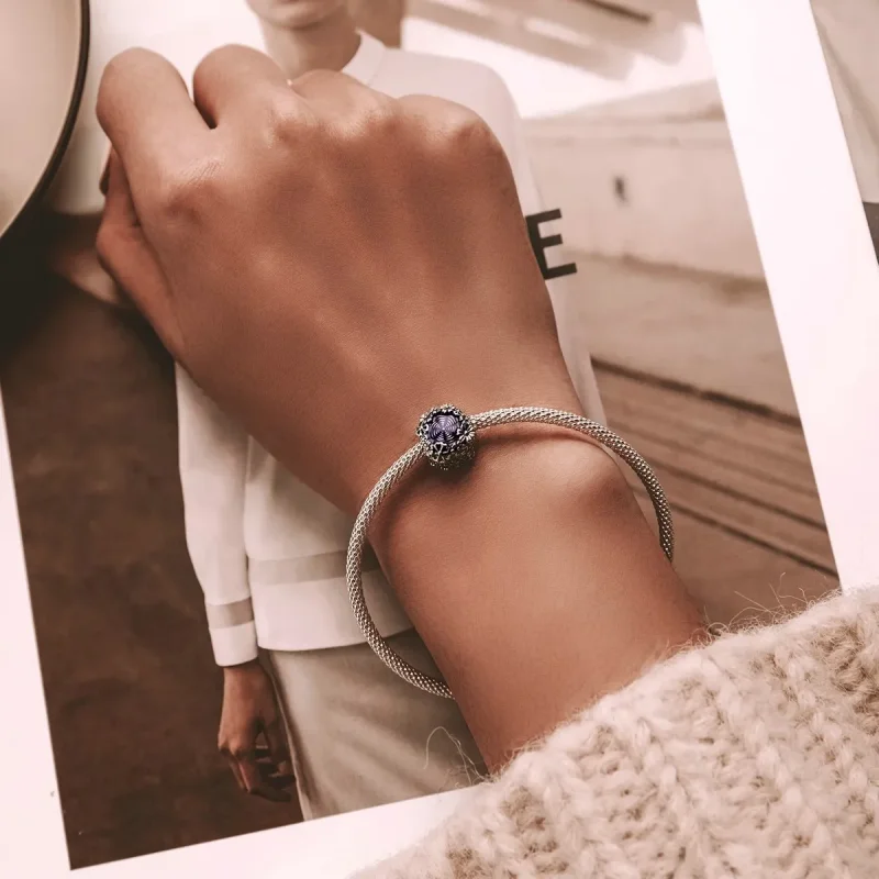 (image for) PANDORA Style Retro Flowers Charm - SCC2096 - View 6