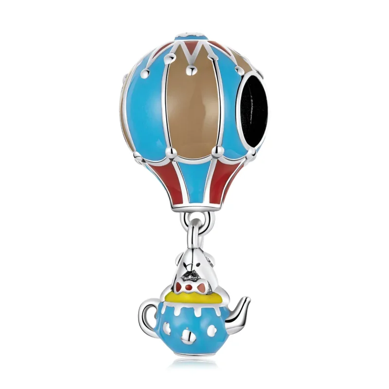 (image for) PANDORA Style Retro Hot Air Balloon Charm - BSC544 - Product Image