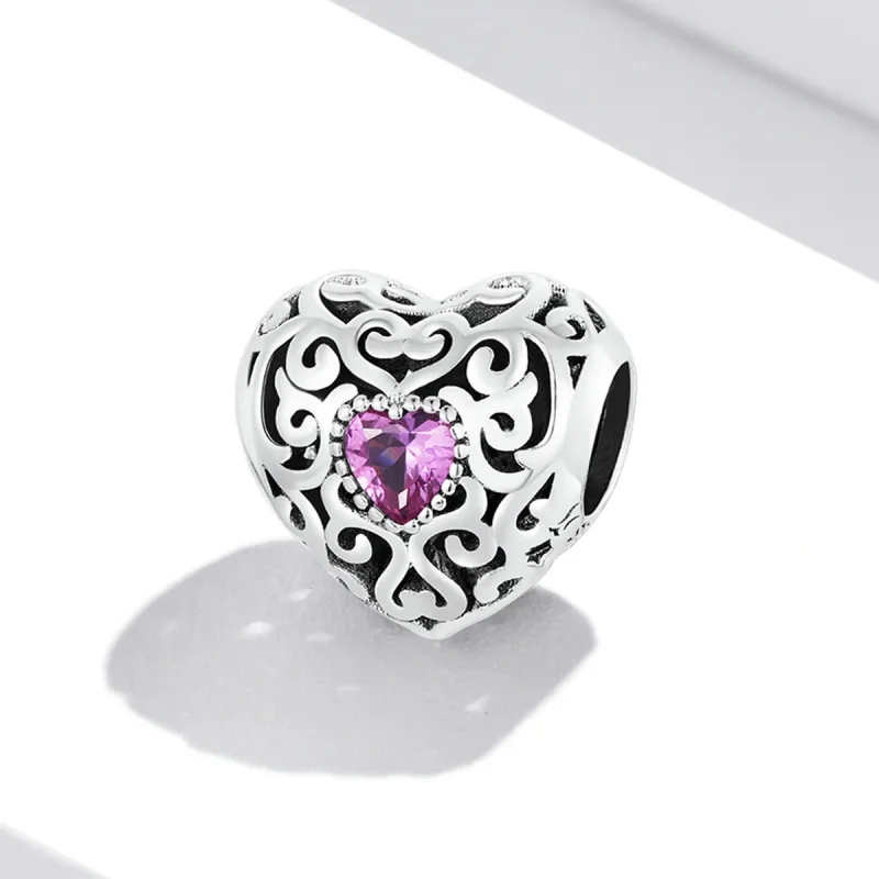 (image for) PANDORA Style Retro Pattern Love Charm - SCC2136 - View 2