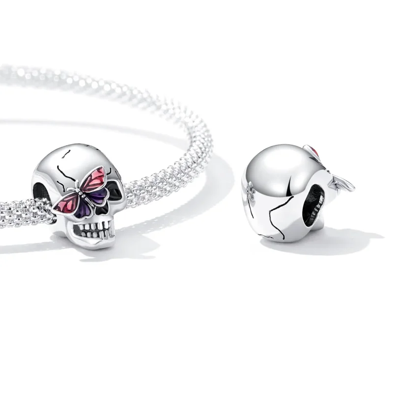 (image for) PANDORA Style Retro Skull Charm - SCC2232 - View 4
