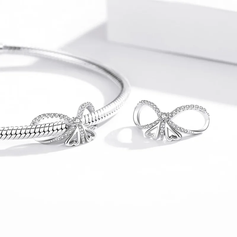 (image for) PANDORA Style Shine Butterfly Charm - BSC469 - View 4