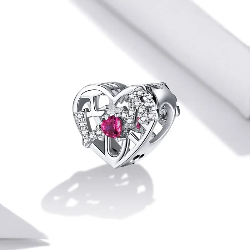 (image for) PANDORA Style Shine Love Charm - BSC479 - View 2