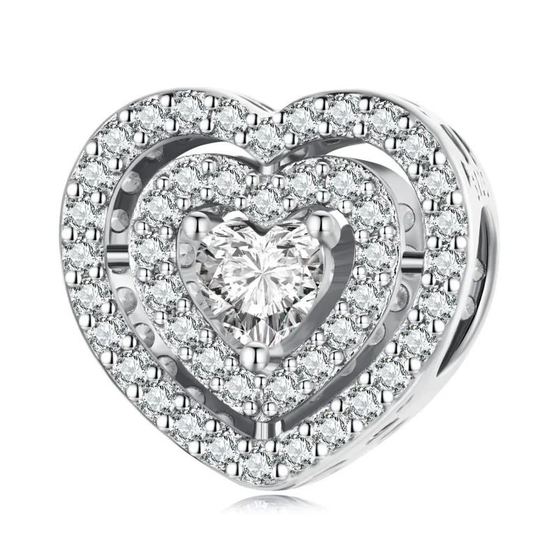(image for) PANDORA Style Shining Heart Charm - BSC662 - Product Image