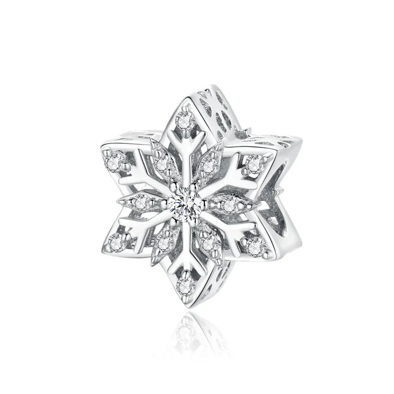 (image for) PANDORA Style Shiny Snowflakes Charm - BSC368 - Product Image