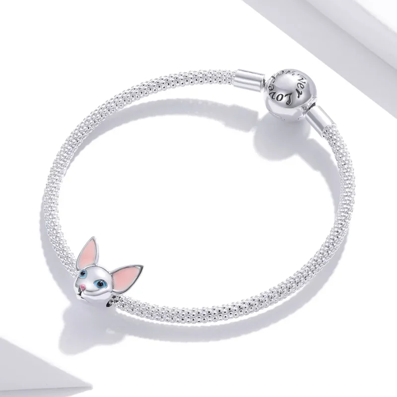 (image for) PANDORA Style Siamese Cat Charm - BSC426 - View 3