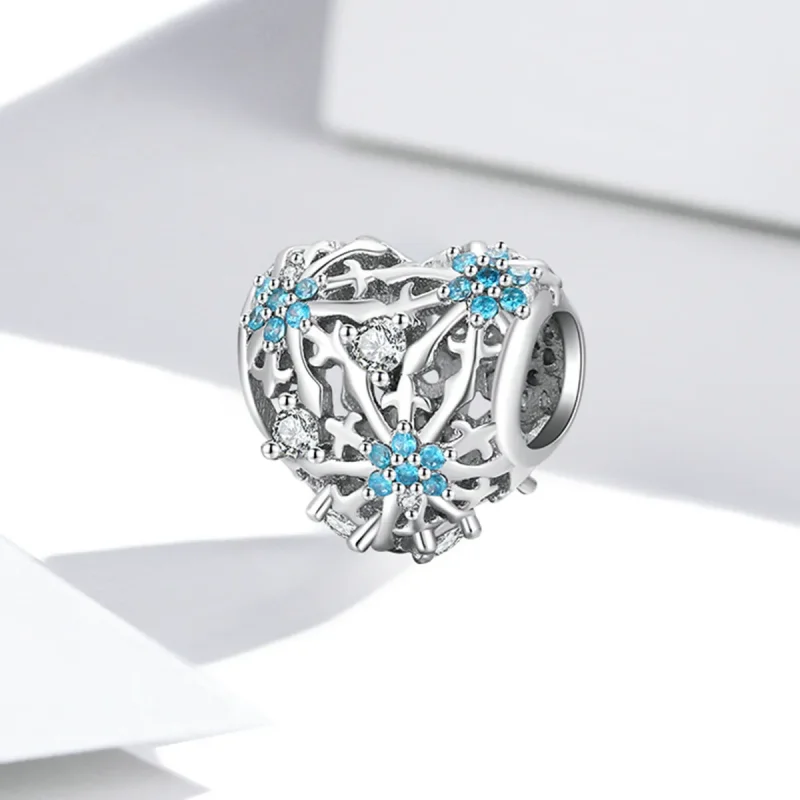 (image for) PANDORA Style Snowflake Heart Charm - BSC530 - View 2