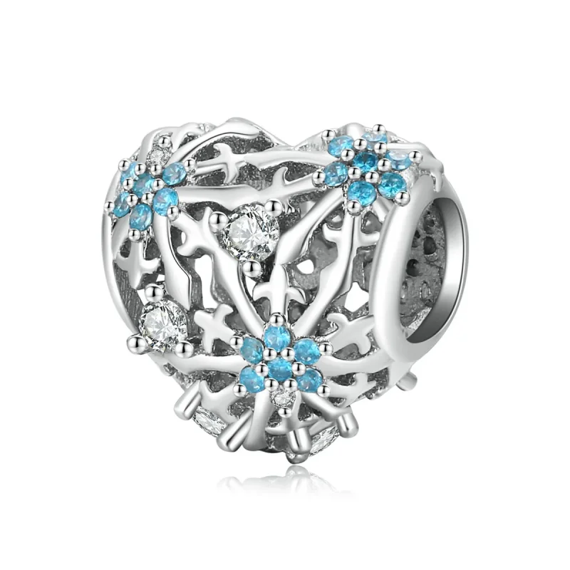 (image for) PANDORA Style Snowflake Heart Charm - BSC530 - Product Image
