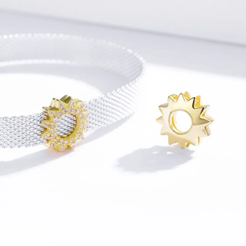 (image for) PANDORA Style Sunflower Charm Clip - SCX107 - View 2