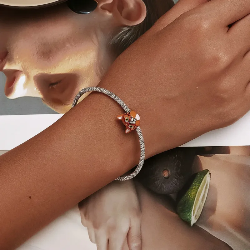 (image for) PANDORA Style Sweetheart Big Orange Cat Charm - SCC2092 - View 6